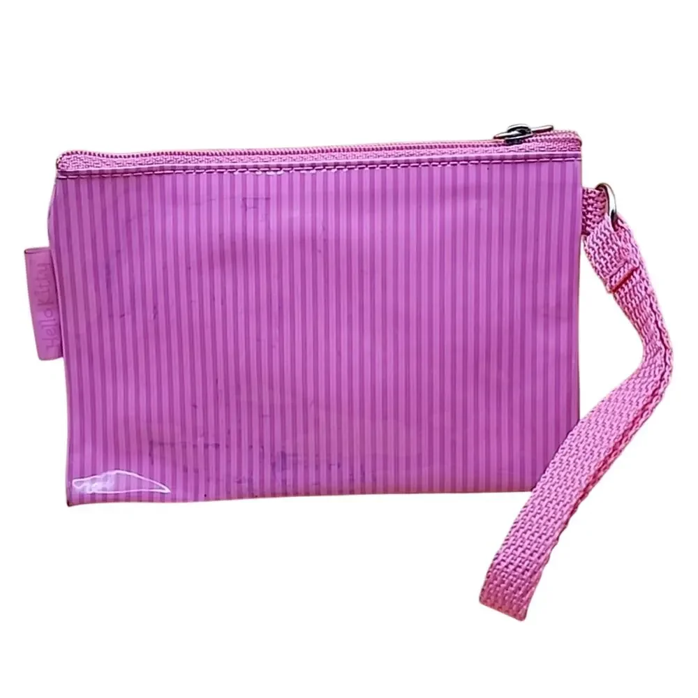 2004 Sanrio Hello Kitty Pink Zippered Pouch/Bag Starpoint 6